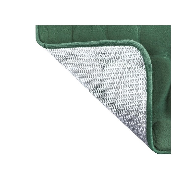 Tapis de bain Microfibre PEBBLE 50x80cm Vert Basil MSV MSV
