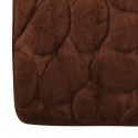 MSV Bathroom mat PEBBLE Microfiber 50x80cm Chocolate Brown MSV