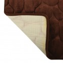 MSV Tappetino da bagno PEBBLE microfibra 50x80cm Marrone Cioccolato MSV