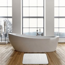 MSV Bathroom mat PEBBLE Microfiber 40x60cm White MSV