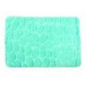 MSV Tappetino da bagno PEBBLE microfibra 40x60 cm Blu turchese MSV