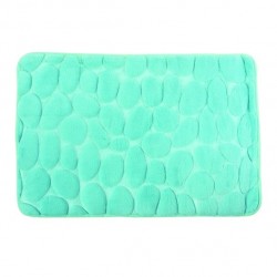 MSV Badematte PEBBLE Mikrofaser 40x60cm Türkisblau MSV