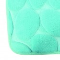 MSV Alfombra de Baño Microfibra PEBBLE 40x60cm Azul Turquesa MSV