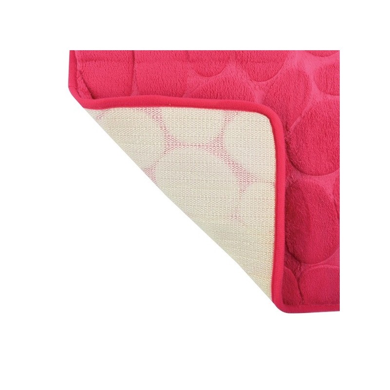 Tapis de bain Microfibre PEBBLE 40x60cm Rose Fuschia MSV MSV