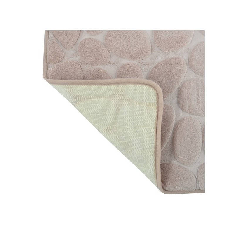 MSV Tappetino da bagno PEBBLE microfibra 50x80cm Beige MSV