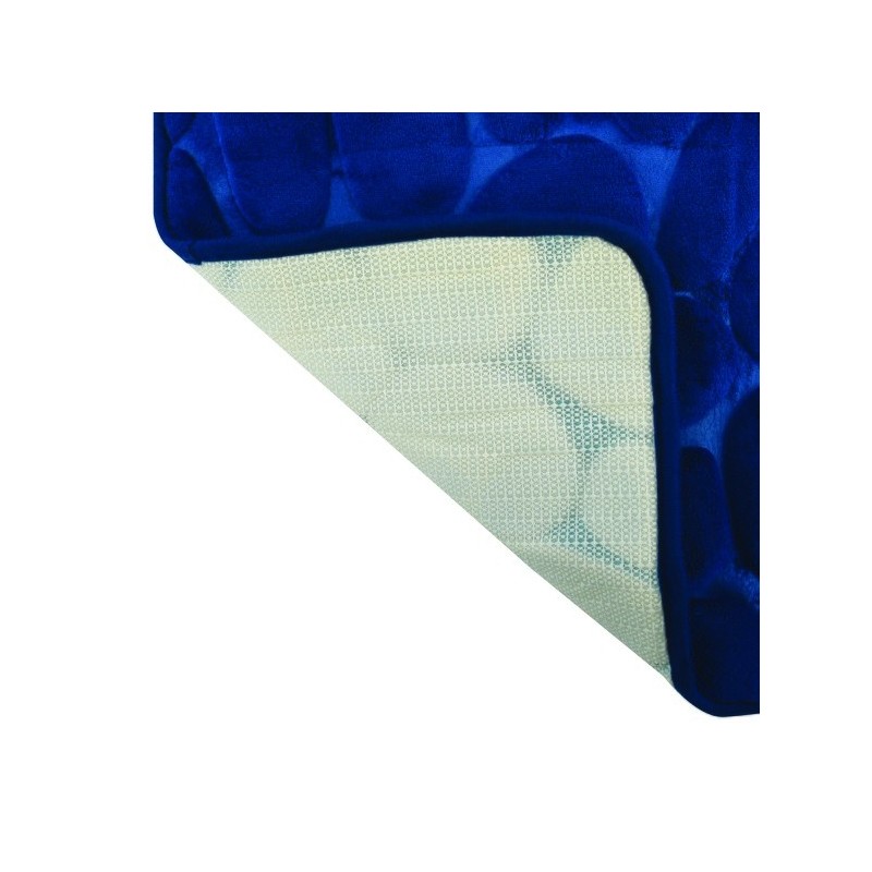 Tapis de bain Microfibre PEBBLE 50x80cm Bleu Marine MSV MSV