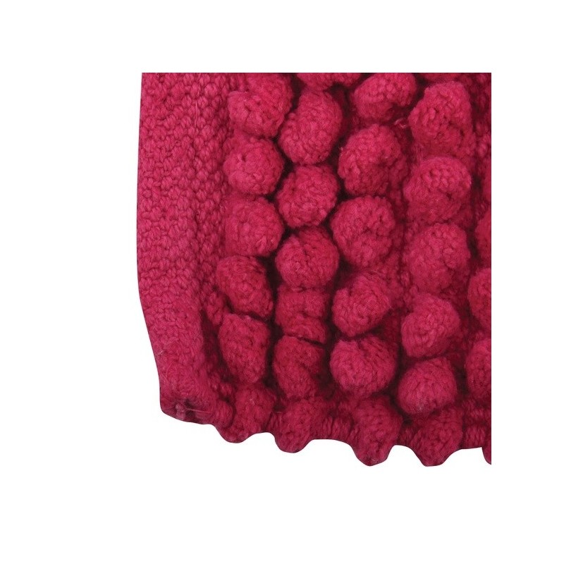 MSV Tappetino da bagno Tappeto Bagno Cotone 50x80cm Fucsia MSV