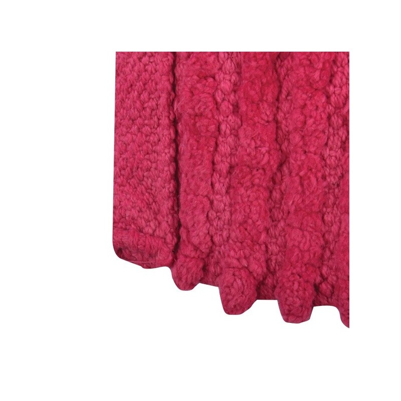 MSV Alfombra de baño de algodón 50x80cm Fucsia MSV