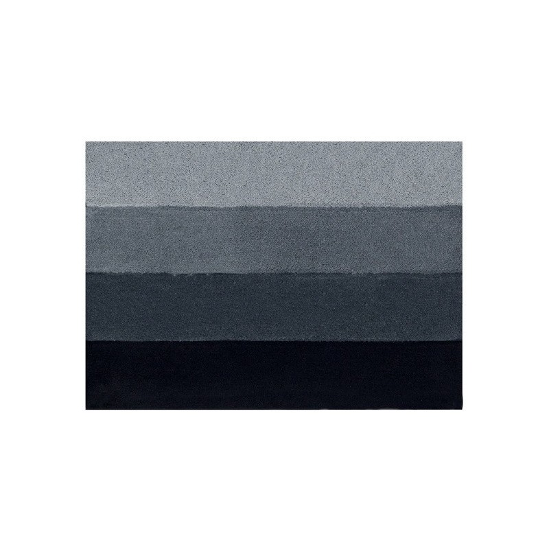Spirella Badematte Polyester VIER 55x65cm Grau Schwarz Spirella