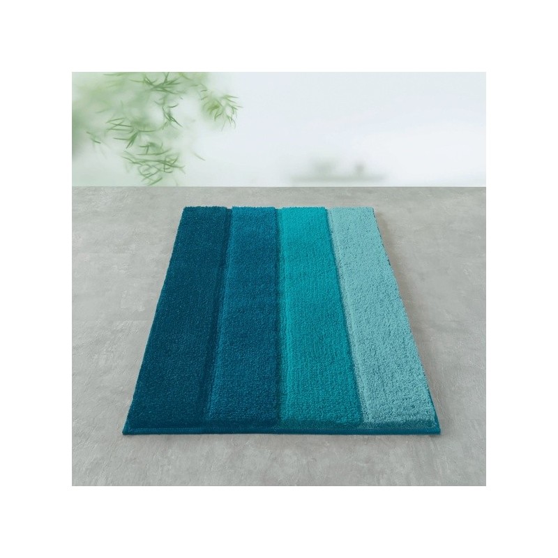 Tapis de bain Polyester FOUR 60x90cm Petrol Spirella Spirella