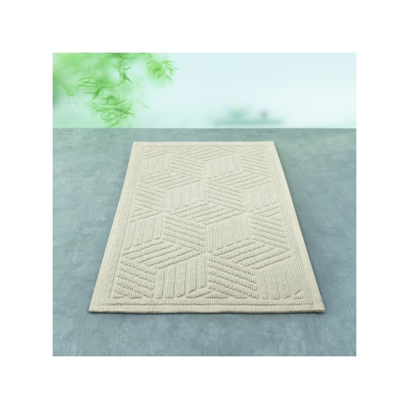 Spirella Badematte CUBO aus Baumwolle 50x80cm Sand Spirella