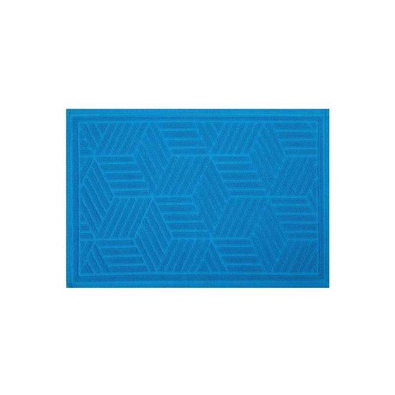 Spirella Alfombra de baño de algodón CUBO 50x80cm Azul Spirella