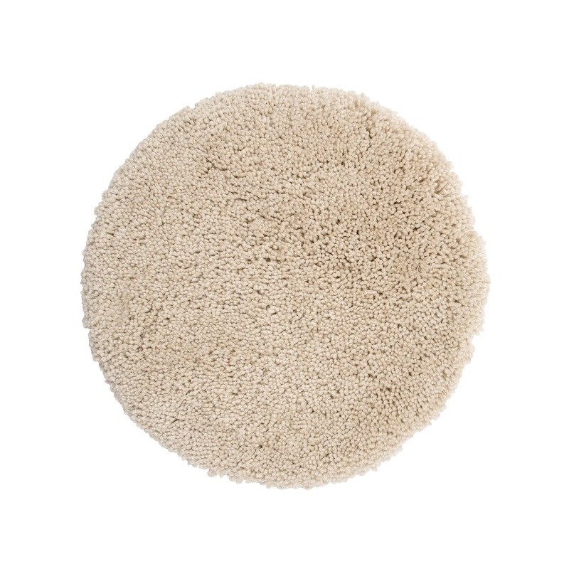 Spirella Alfombra de Baño Redonda Microfibra HIGHLAND Ø 110cm Arena Claro Spirella