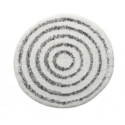 Tapis de bain Coton SATURN 60x60cm Noir & Blanc Spirella Spirella