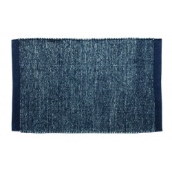 Spirella Tappetino da bagno CHAMBRAY cotone 50x80cm Blu Spirella
