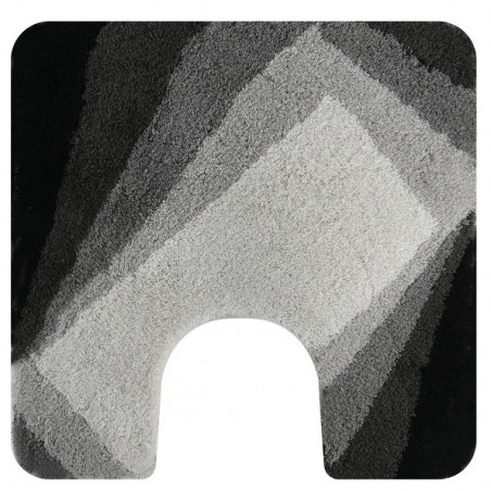 Spirella Tappetino da bagno acrilico KALI 55x55 cm nero e grigio Spirella