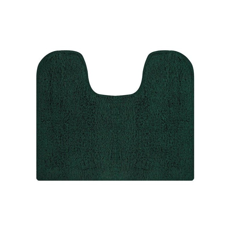 MSV Tappetino da bagno Lavabo & Wc Tappeto Bagno Cotone 45x35cm Verde scuro MSV