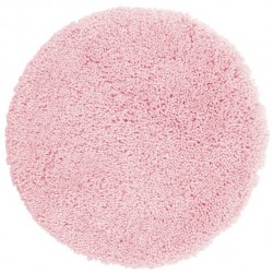 Spirella Tappetino da bagno rotondo HIGHLAND microfibra ø60cm Rosa chiaro Spirella