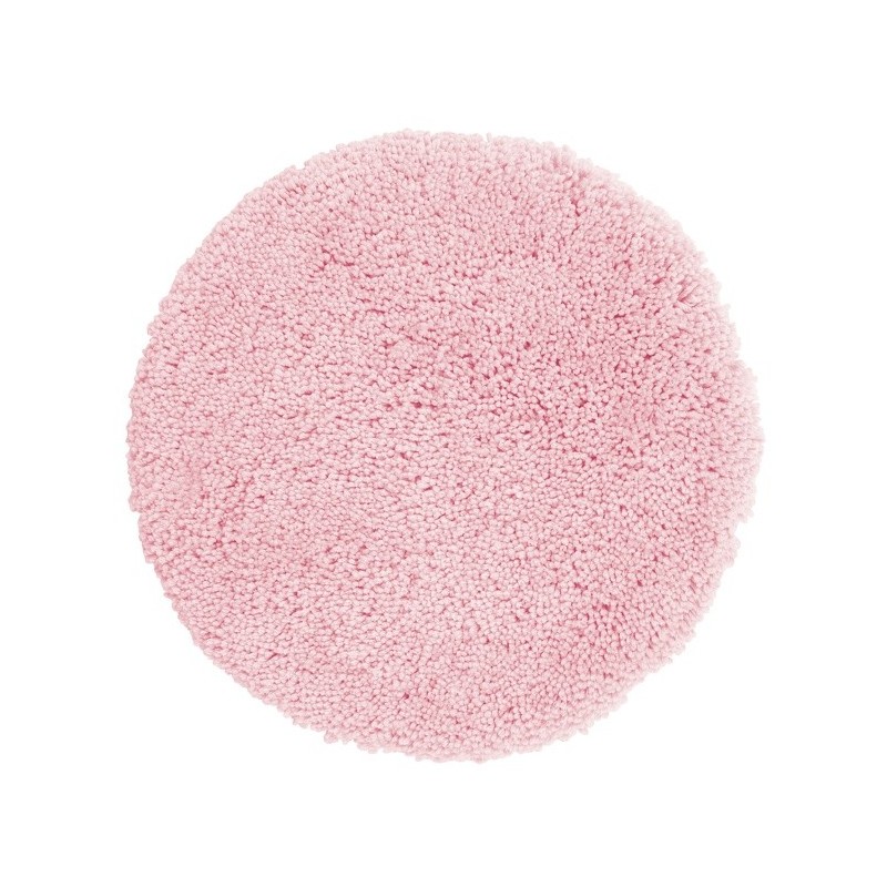 Spirella Round Bathroom mat HIGHLAND Microfiber ø60cm Light Pink Spirella