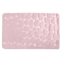 MSV Bathroom mat PEBBLE Microfiber 40x60cm Pastel pink