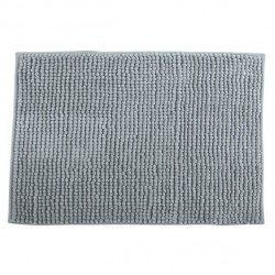 MSV Badematte CHENILLE Mikrofaser 60x90cm Hellgrau