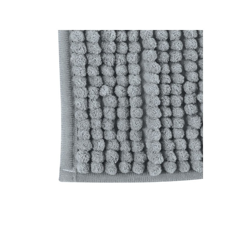 MSV Badematte CHENILLE Mikrofaser 60x90cm Hellgrau MSV