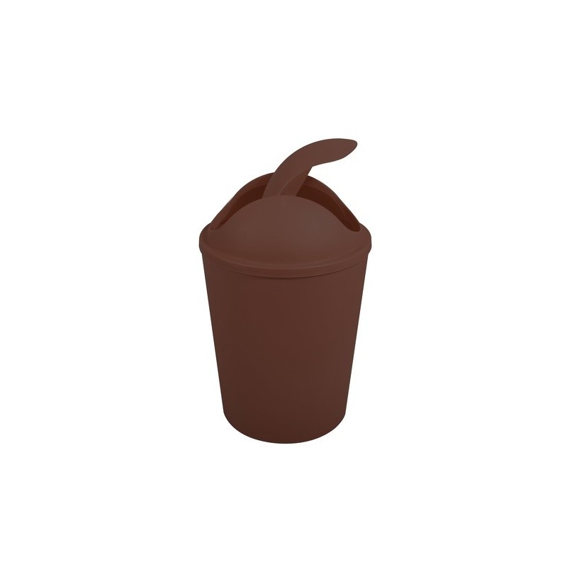 Poubelle à bascule PP AKO 5,5L Marron Chocolat MSV MSV