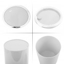MSV Cubo de basura basculante Polipropileno KAMAKA 6L Blanco MSV