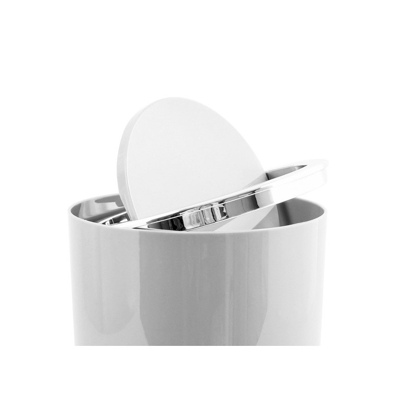 MSV Cubo de basura basculante Polipropileno KAMAKA 6L Blanco MSV