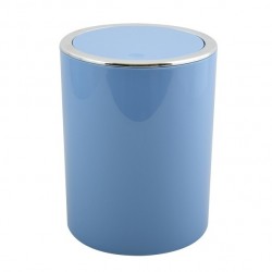 MSV Pattumiera da bagno manuale PP KAMAKA 6L Blu pastello MSV