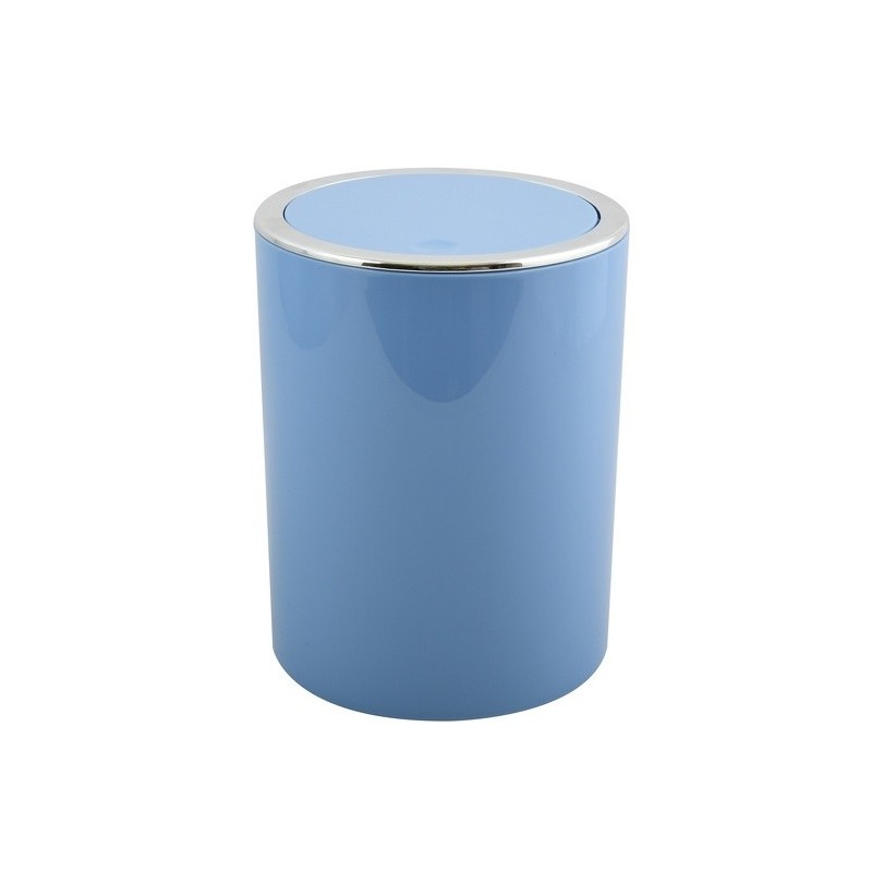 MSV Pattumiera da bagno manuale PP KAMAKA 6L Blu pastello MSV