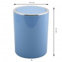 MSV Schwingdeckeleimer PP KAMAKA 6L Pastellblau MSV