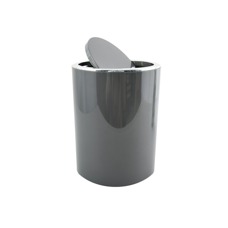 MSV Pattumiera da bagno manuale PP KAMAKA 6L Grigio MSV