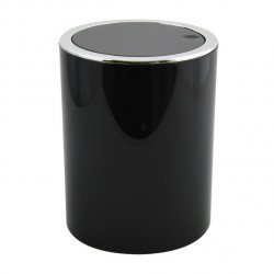 MSV Cubo de basura basculante Polipropileno KAMAKA 6L Negro MSV