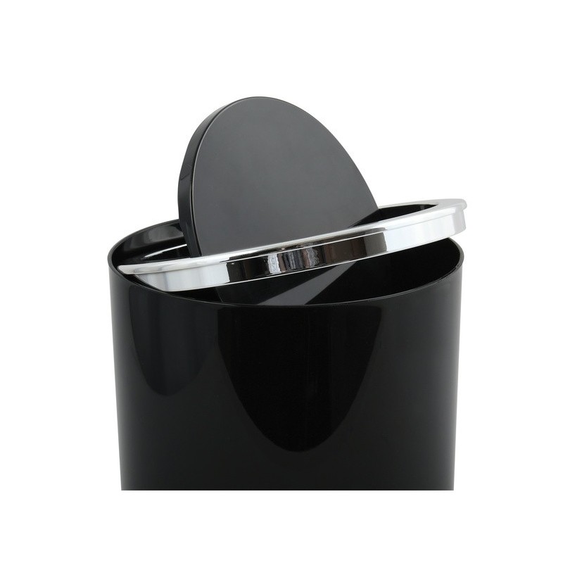 MSV Pattumiera da bagno manuale PP KAMAKA 6L Nero MSV