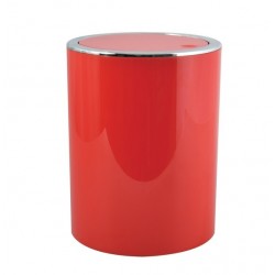 MSV Pattumiera da bagno manuale KAMAKA 6L Rosso MSV