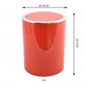 MSV Schwingdeckeleimer KAMAKA 6L Rot MSV