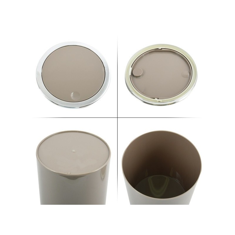 MSV Schwingdeckeleimer KAMAKA 6L Taupe MSV