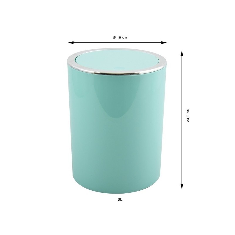 MSV Tipping bin KAMAKA 6L Pastel Green MSV