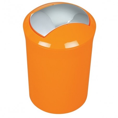 Spirella Cubo de basura basculante PS SYDNEY 5L Naranja Spirella