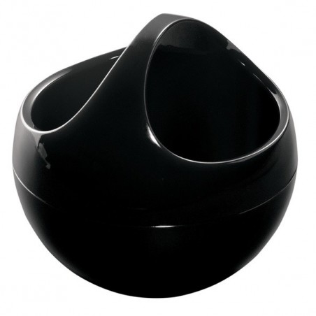 Spirella Poubelle à bascule PS BOWL 1L Noir Spirella