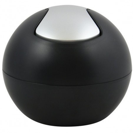 Poubelle à bascule PS BOWL matT 1L Noir Spirella Spirella