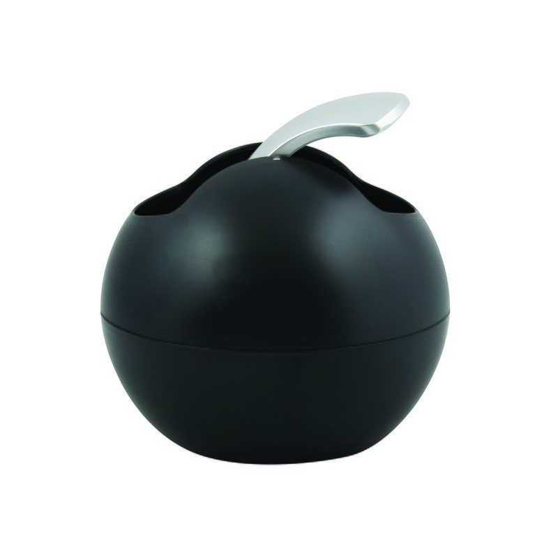 Poubelle à bascule PS BOWL matT 1L Noir Spirella Spirella