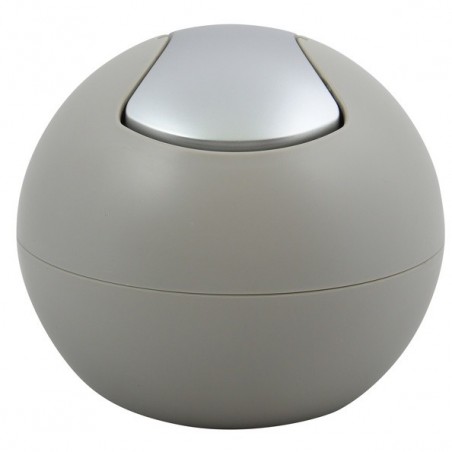 Poubelle à bascule PS BOWL matT 1L Taupe Spirella Spirella