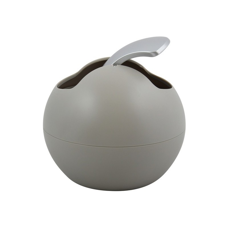 Poubelle à bascule PS BOWL matT 1L Taupe Spirella Spirella
