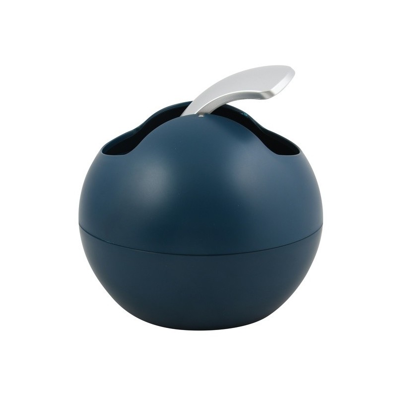 Poubelle à bascule PS BOWL matT 1L Bleu Pétrole Spirella Spirella