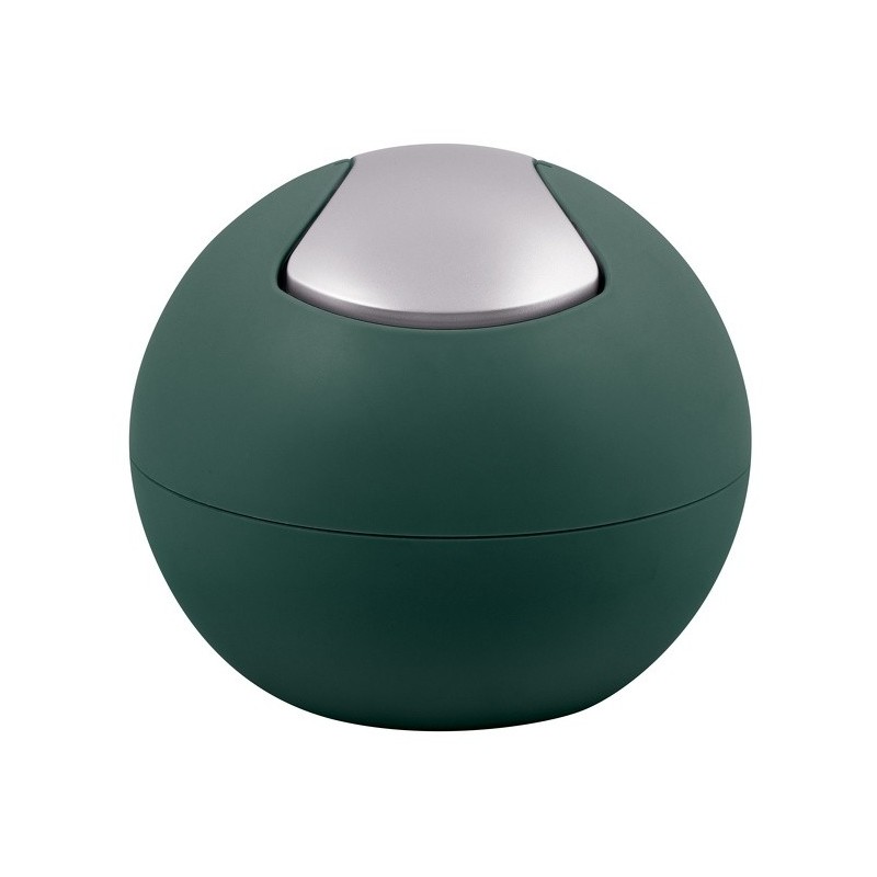 Spirella Cubo de basura basculante PS BOWL Mate 1L Verde Oscuro Spirella
