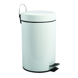 MSV Treteimer Stahl 12L Weiß MSV