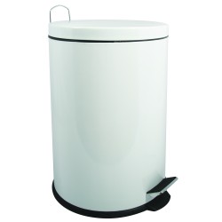 MSV Pattumiera a Pedale Acciaio 20L Bianco MSV