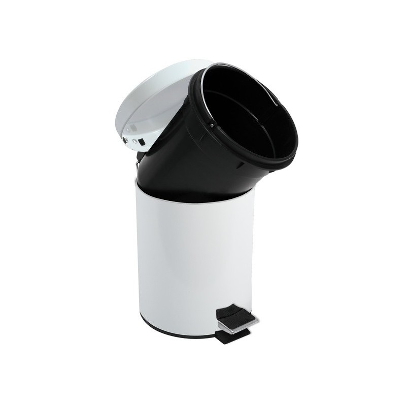 MSV Pedal Bin Stainless Steel 3L White MSV